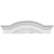 Ekena Millwork Segment Arch W/ Flankers 4 Spoke Architectural Grade PVC Pediment, 28"W x 8"H x 2-1/2"P PEDPS028X080SGF04 - alternate 4